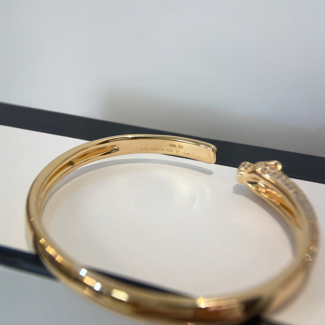 [VA]PANTHÈRE DE CARTIER ARMBAND, OFFEN, GOLD, DIAMANTEN