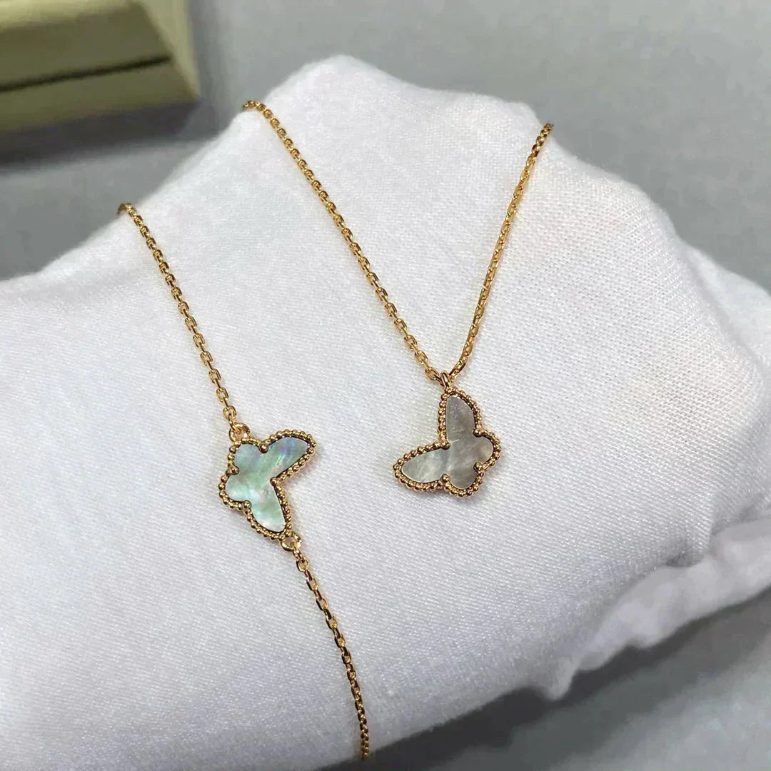 [VA]BUTTERFLY DARK MOP BUTTERFLY BRACELET