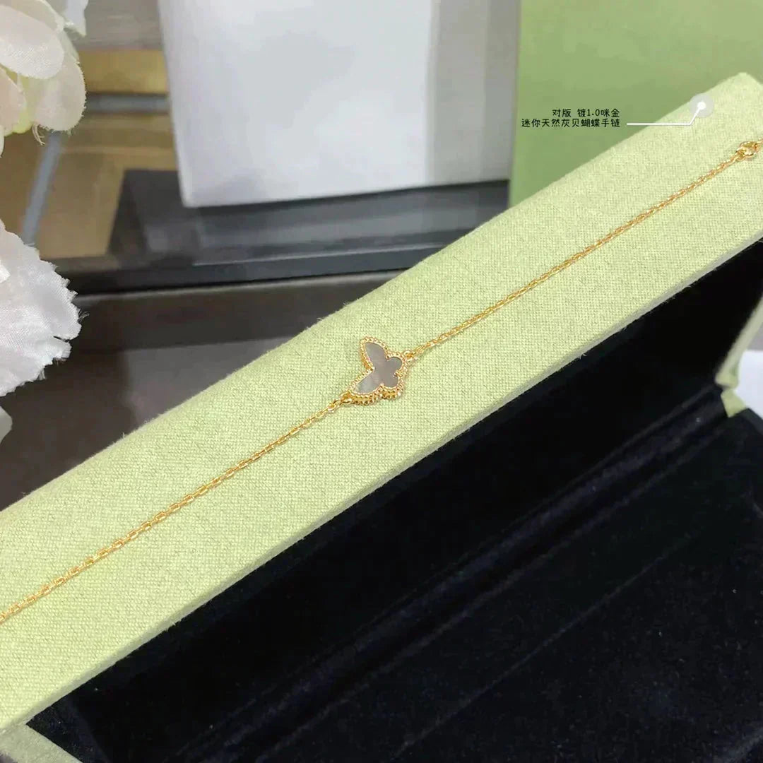 [VA]BUTTERFLY DARK MOP BUTTERFLY BRACELET