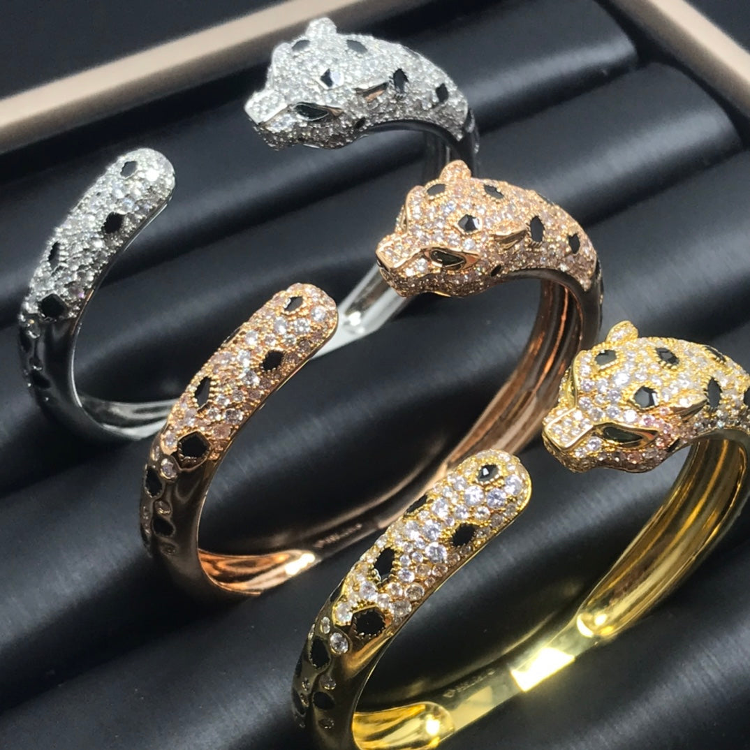 [VA]PANTHÈRE GROSSES ARMBAND DIAMANTEN
