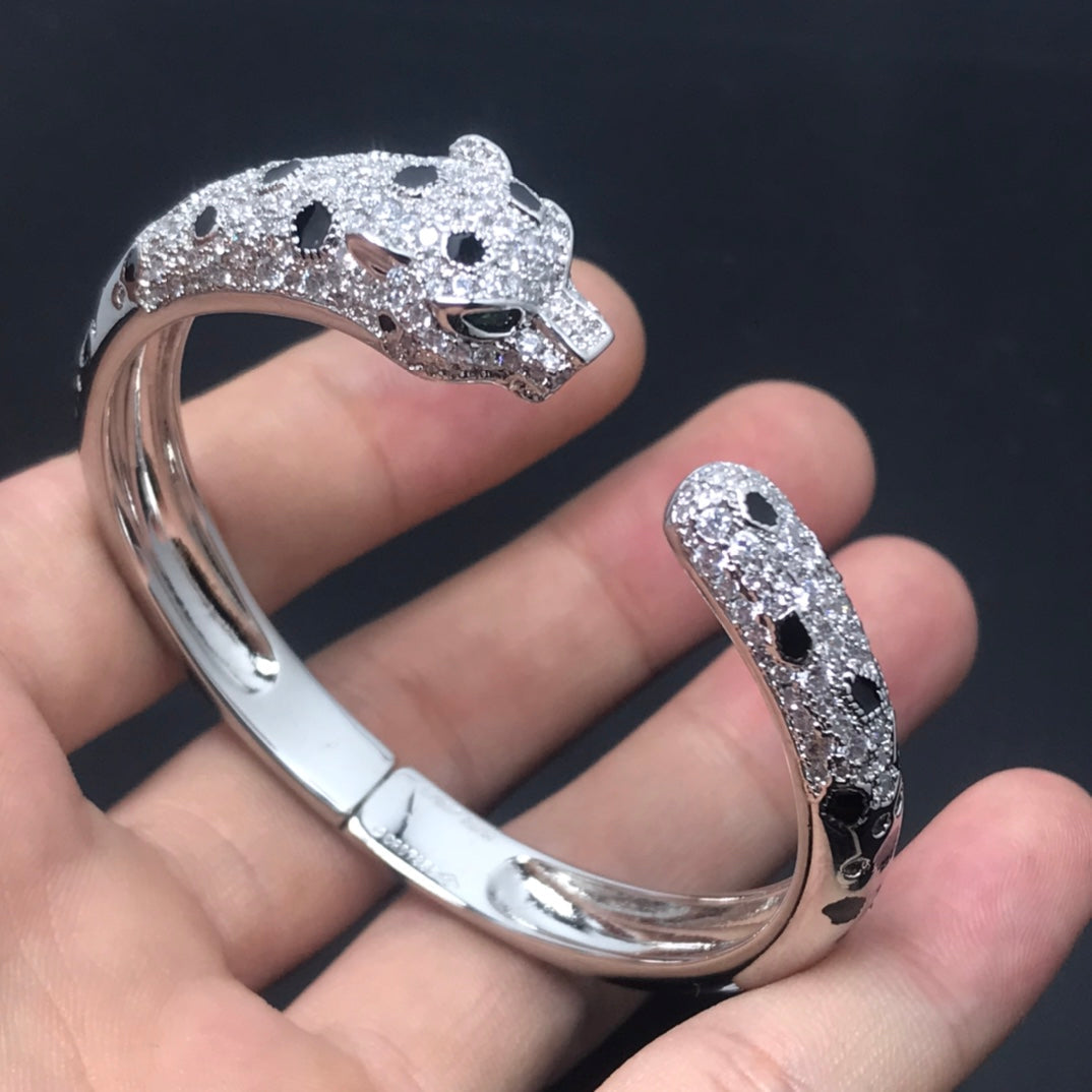 [VA]PANTHÈRE GROSSES ARMBAND DIAMANTEN
