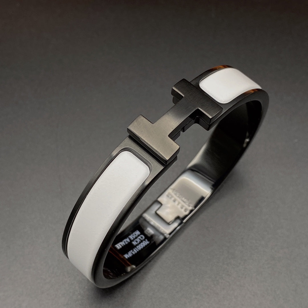 [VA]H-ARMBAND 12MM SCHWARZ WEISS KERAMIK