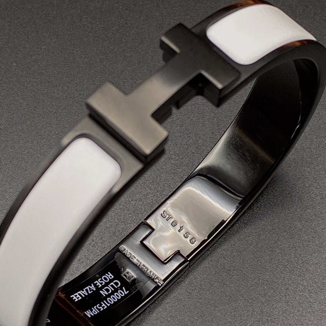 [VA]H-ARMBAND 12MM SCHWARZ WEISS KERAMIK