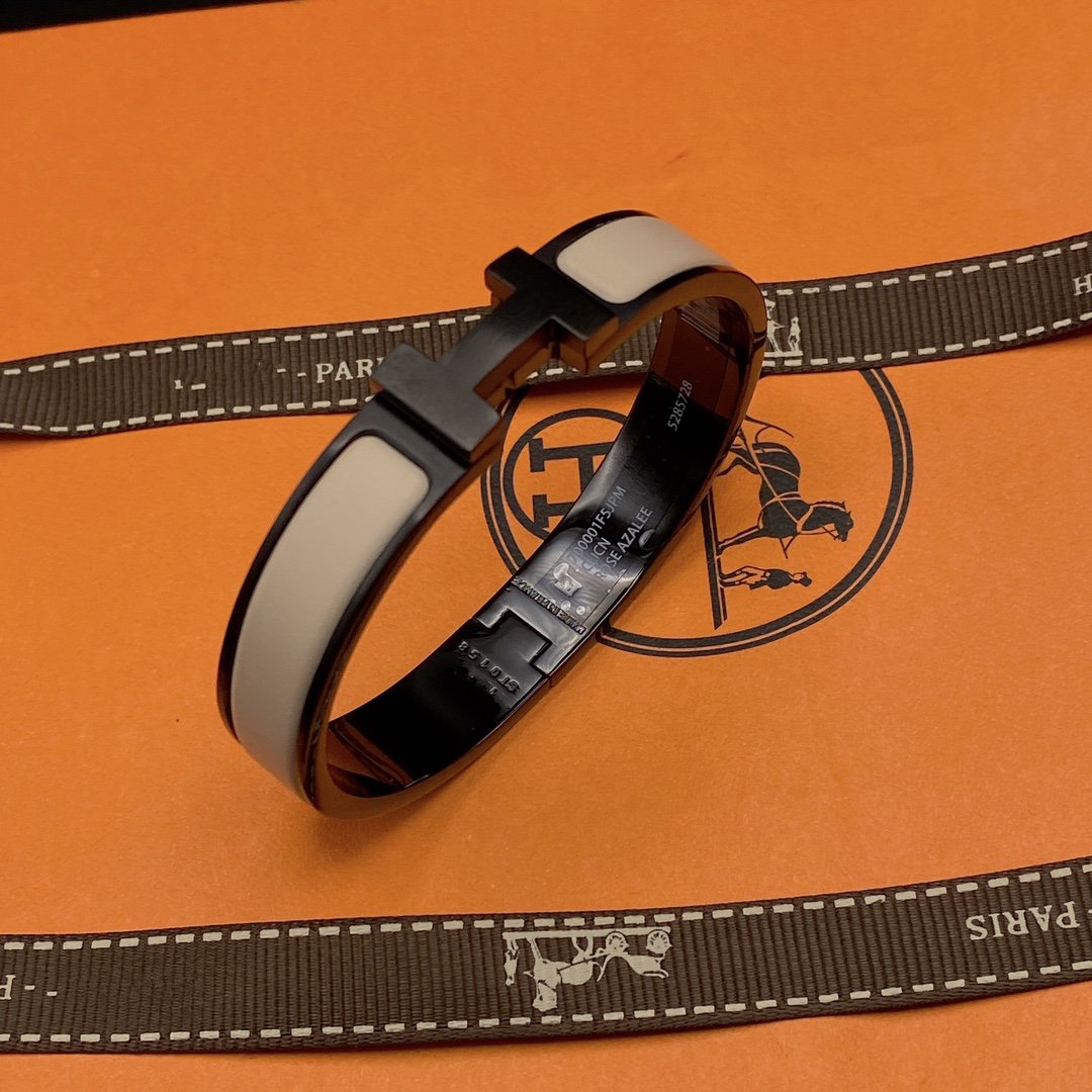 [VA]H-ARMBAND 12MM SCHWARZ BEIGE KERAMIK
