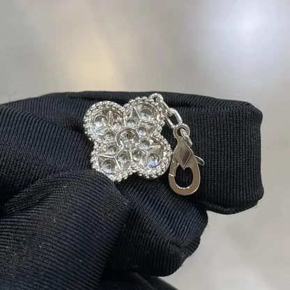 [VA]LUCKY CLOVER 5-MOTIF BRACELET - FULL-DIAMOND