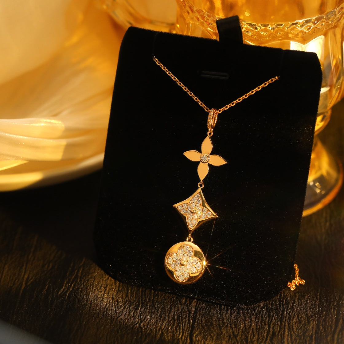 [VA]STERNE UND SONNE DIAMANT HALSKETTE IN ROSÉGOLD