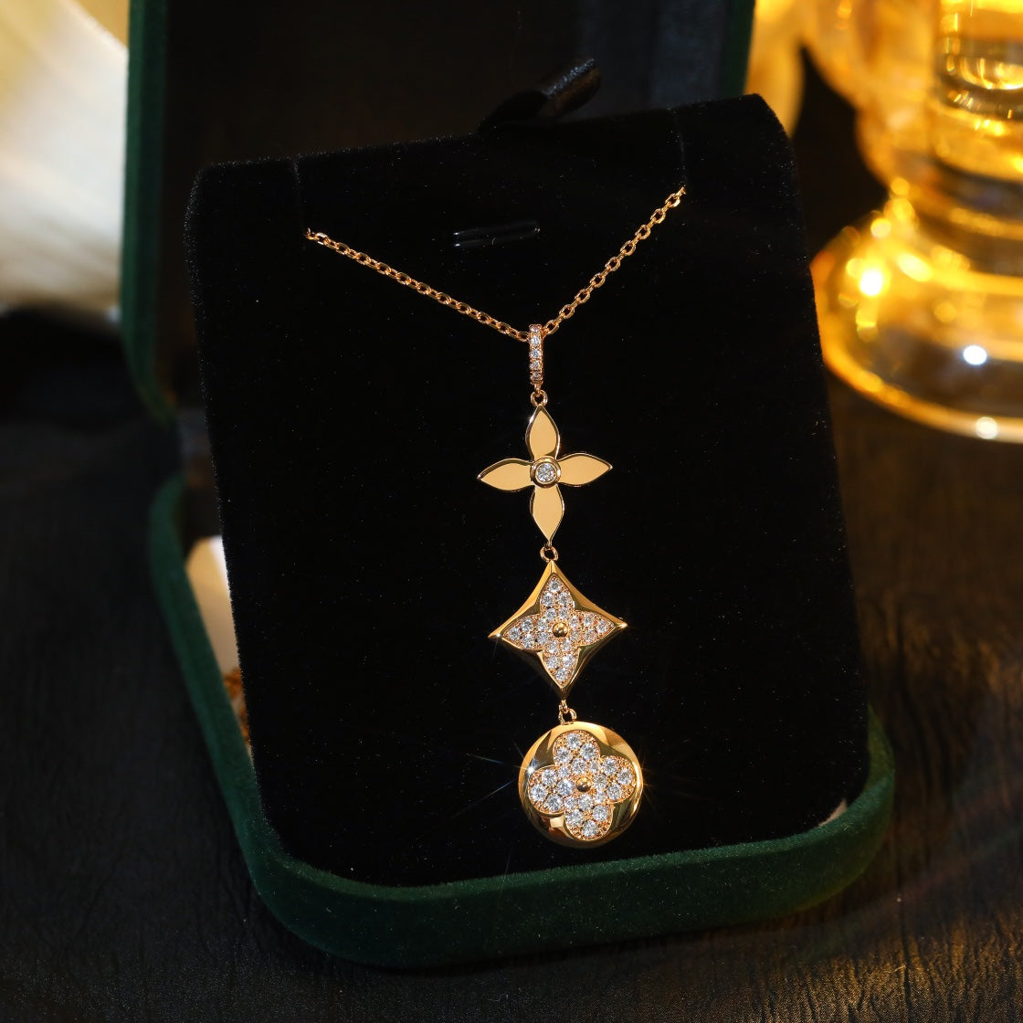 [VA]STERNE UND SONNE DIAMANT HALSKETTE IN ROSÉGOLD