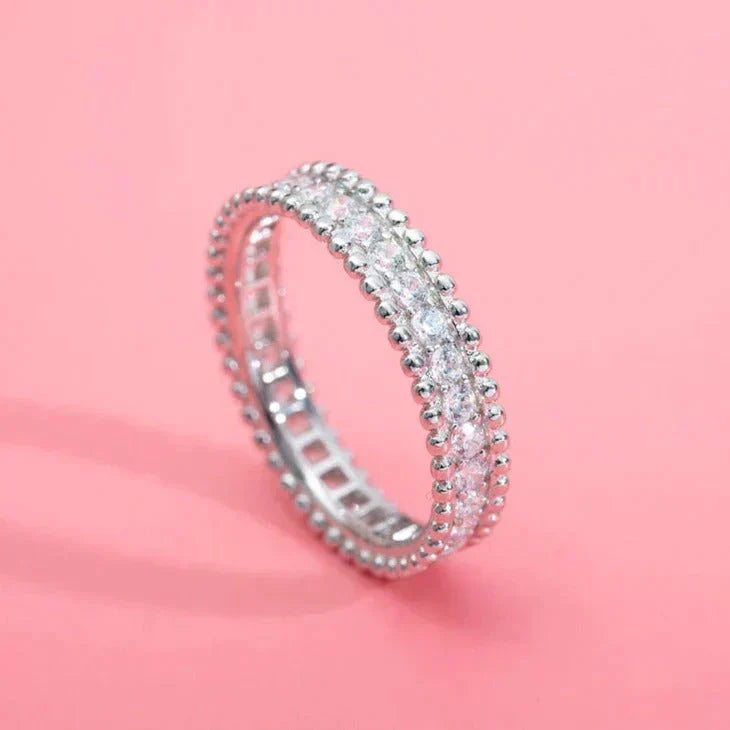 [VA]PERLEE DIAMANT-RING SILBER