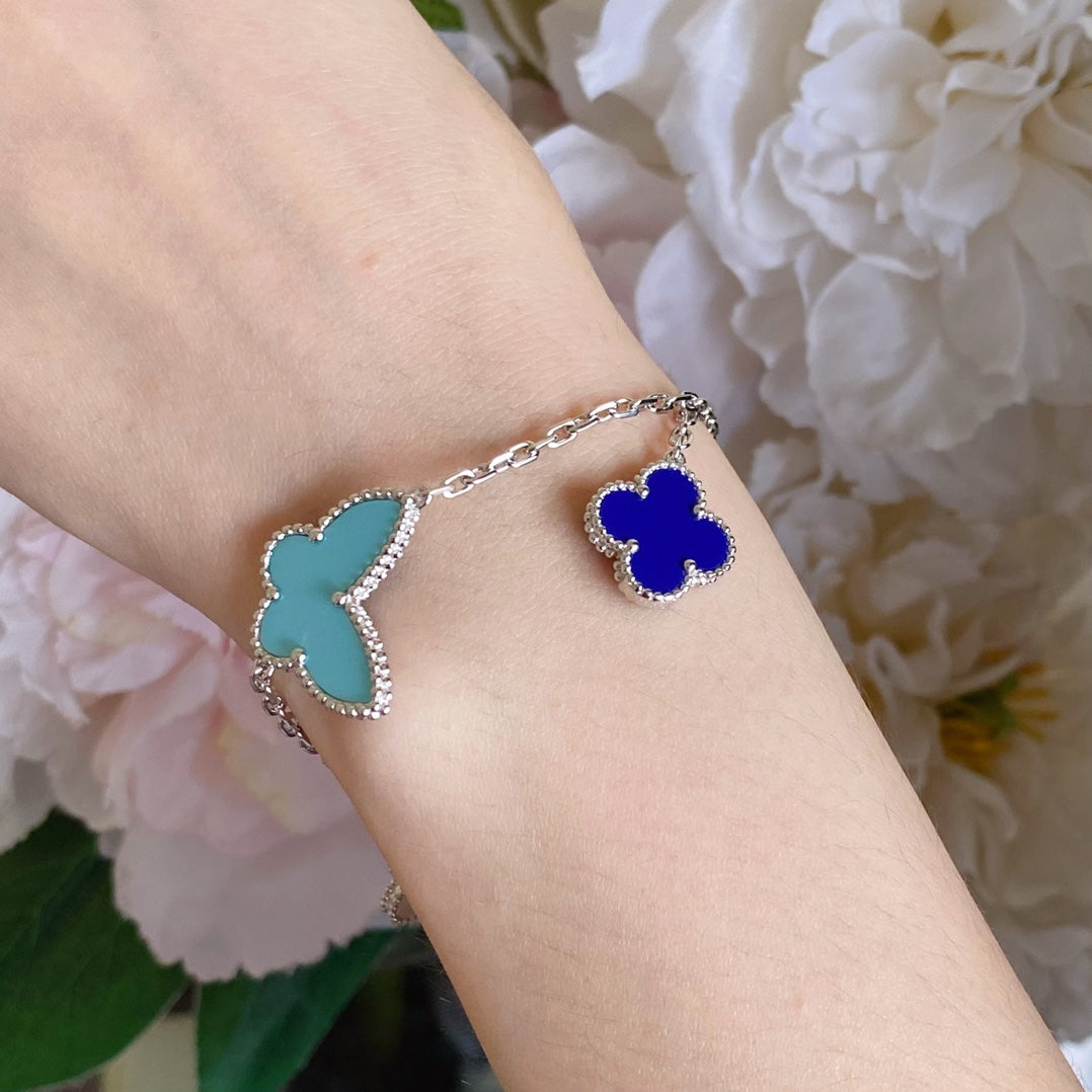 [VA]LUCKY SPRING SILBERARMBAND 4 MOTIVE