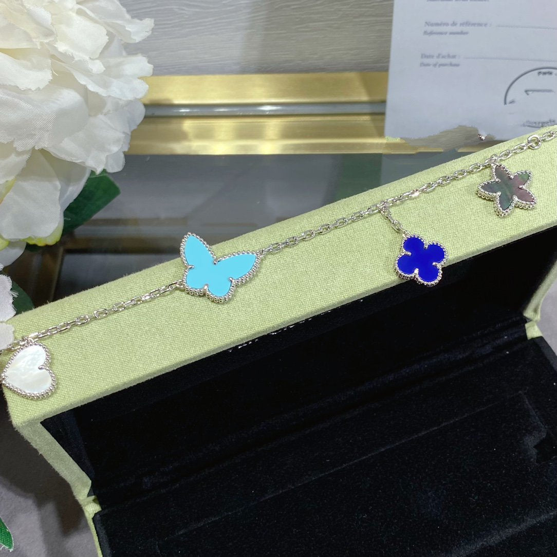 [VA]LUCKY SPRING SILBERARMBAND 4 MOTIVE