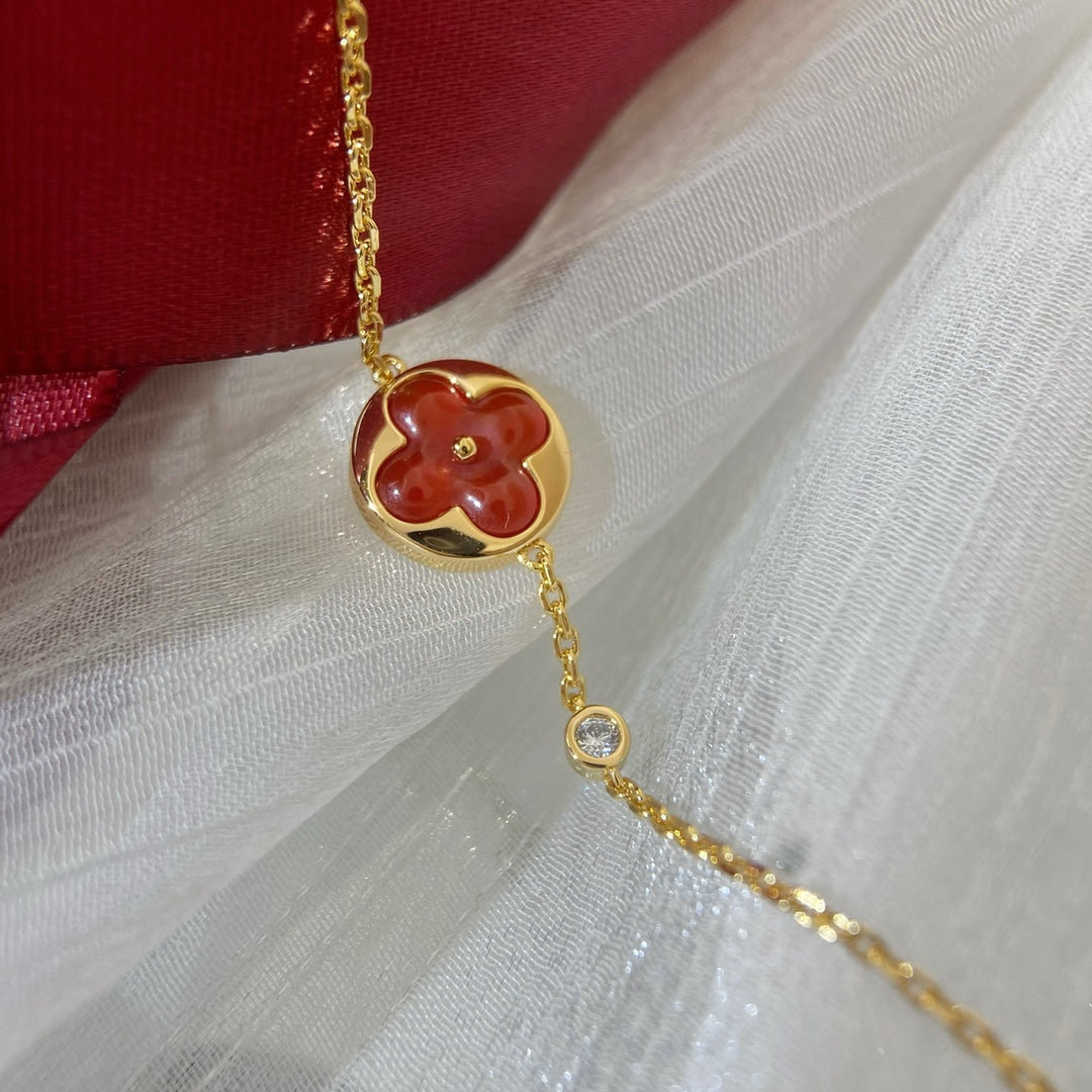 [VA]SUN PEDANT CARNELIAN BRACELET