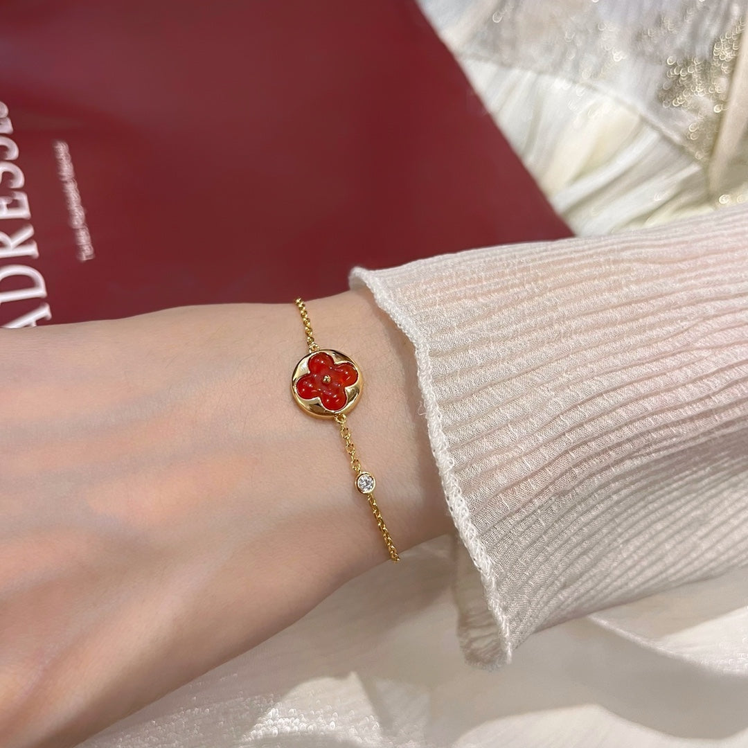 [VA]SUN PEDANT CARNELIAN BRACELET