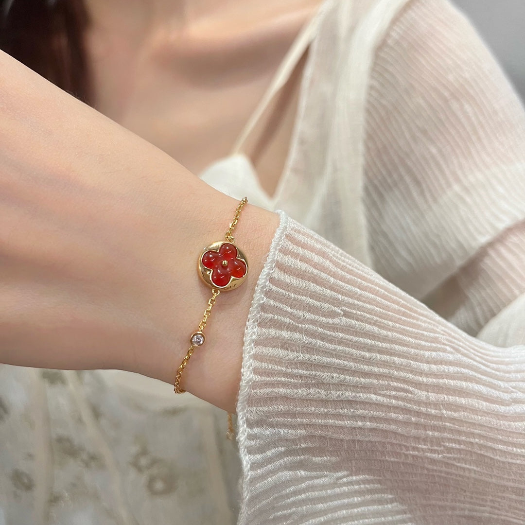 [VA]SUN PEDANT CARNELIAN BRACELET