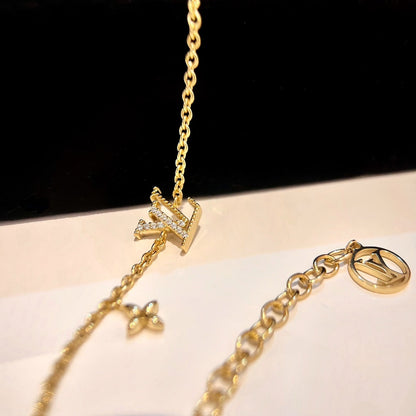 [VA]LOGO STAR MOTIF GOLD BRACELET