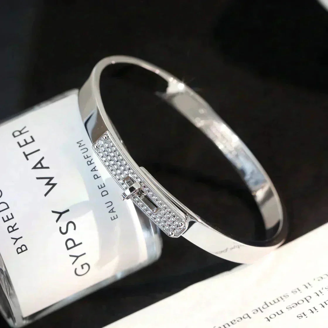 [VA]KELLY SILVER DIAMOND BRACELET