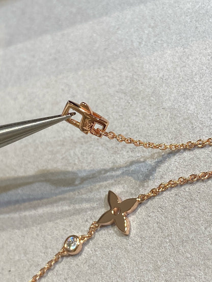[VA]STAR DIAMOND PINK GOLD BRACELET