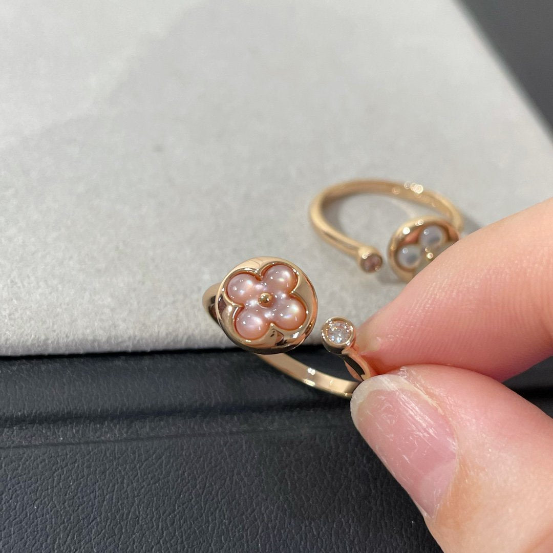 [VA]SUN 1 DIAMOND PINK MOP RING