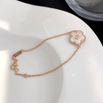 [VA]LUCKY SPRING ARMBAND AUS ROSÉGOLD MIT PERLMUTT