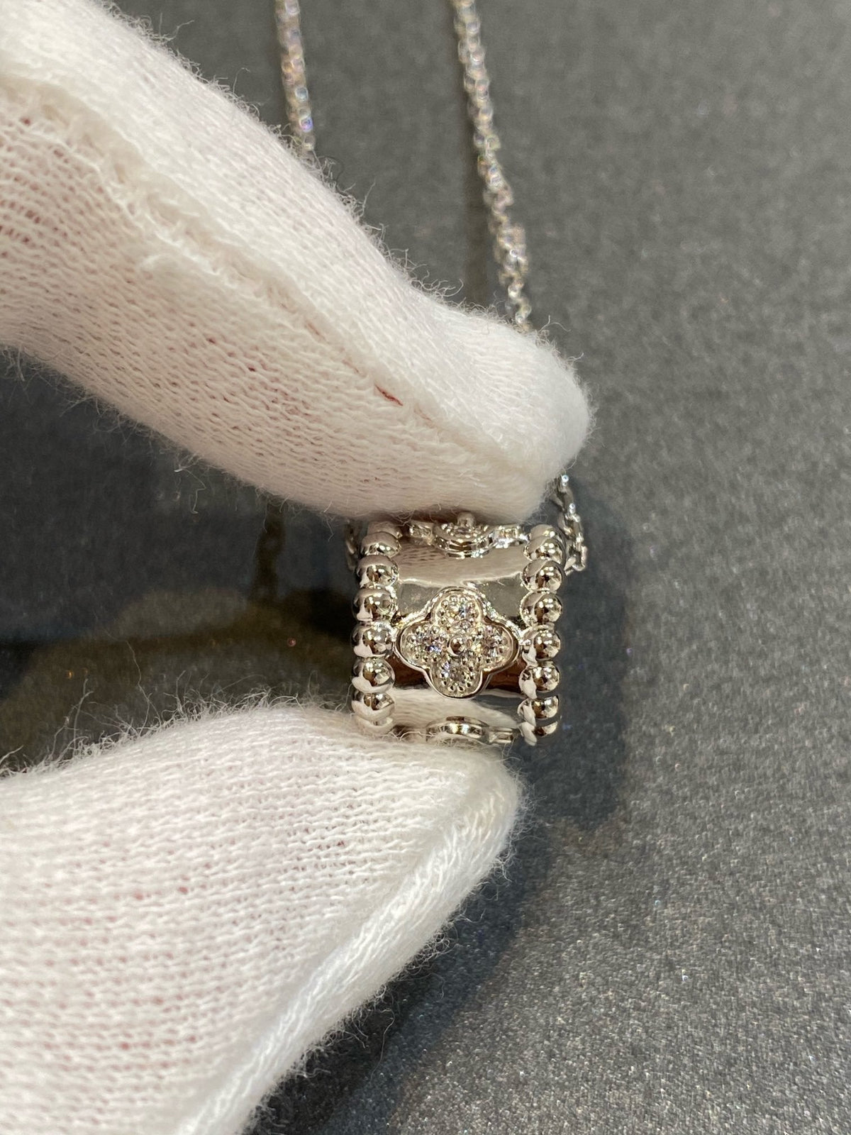 [VA]PERLEE ANHÄNGER SILBER DIAMANT-HALSKETTE