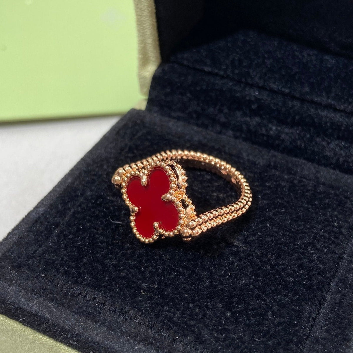 [VA]CLOVER WENDE-RING IN ROSÉGOLD