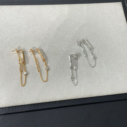 [VA]CHAINE CHAOS DIAMOND DROP EARRINGS