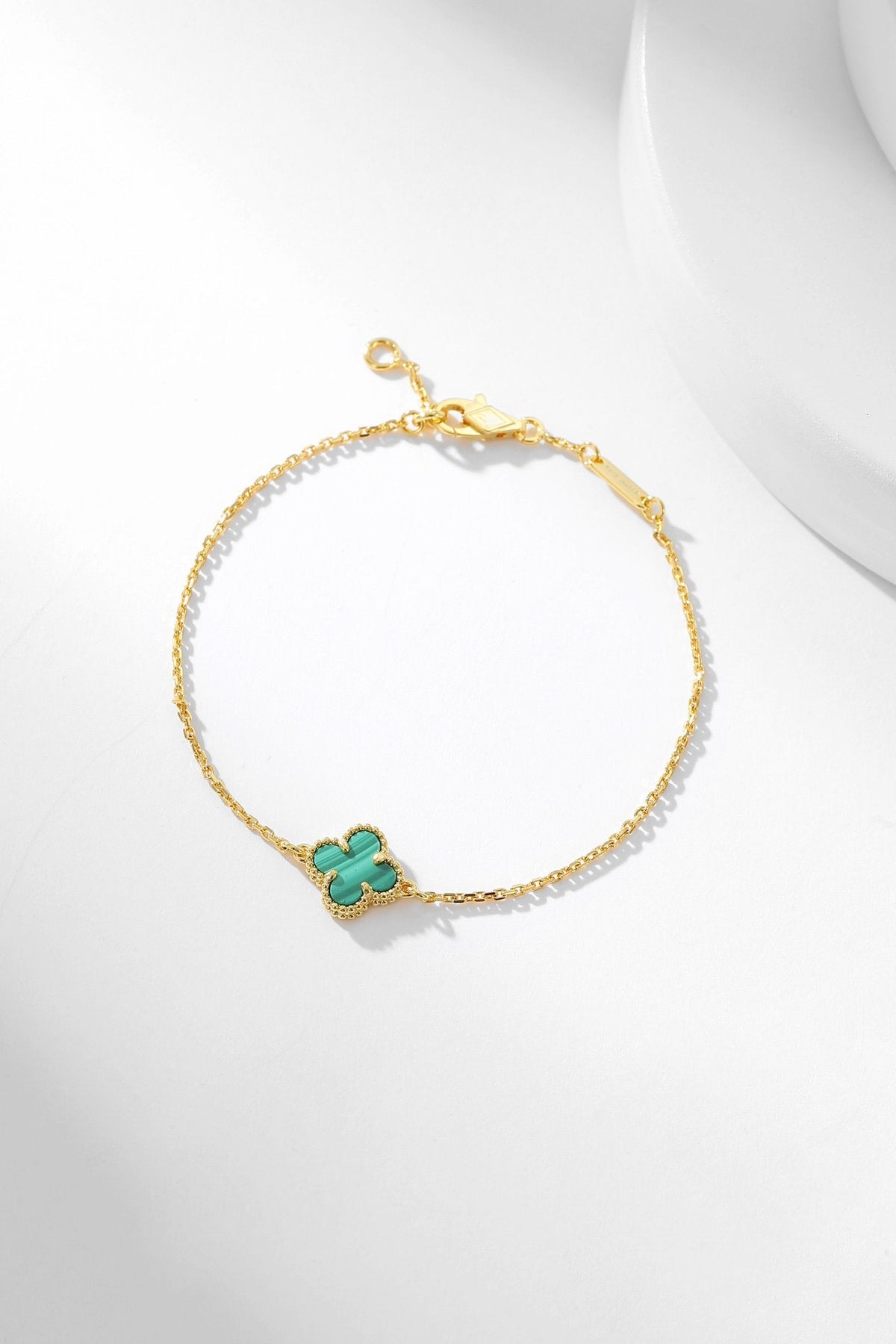 [VA]CLOVER-ARMBAND MALACHIT 1 MOTIV