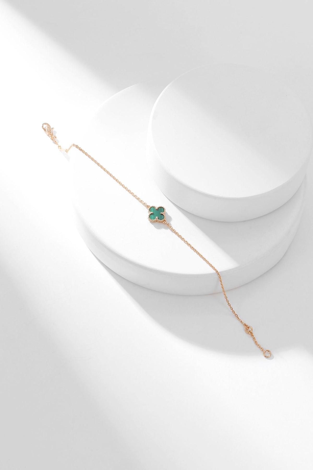 [VA]CLOVER-ARMBAND MALACHIT 1 MOTIV