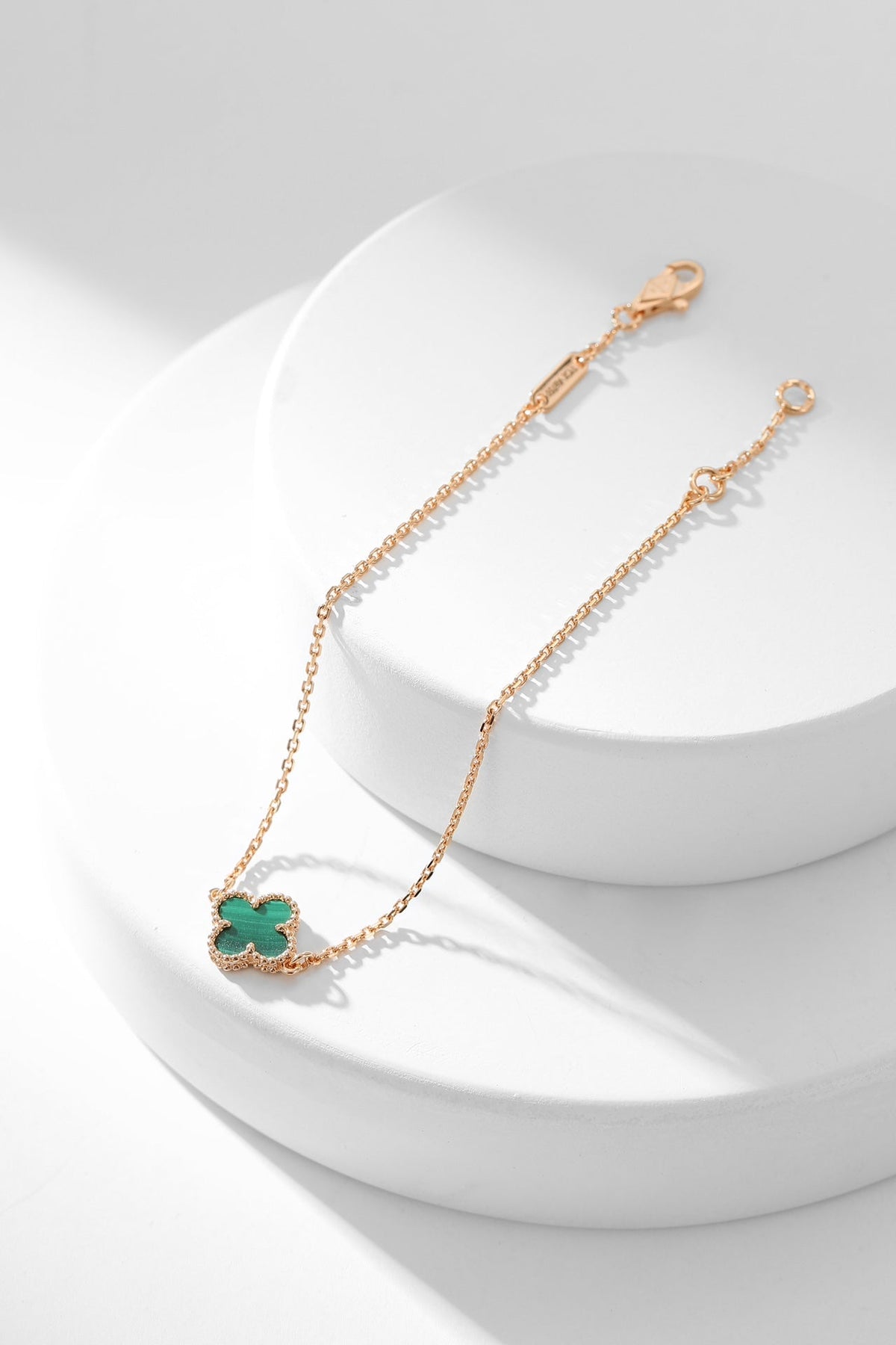 [VA]CLOVER-ARMBAND MALACHIT 1 MOTIV
