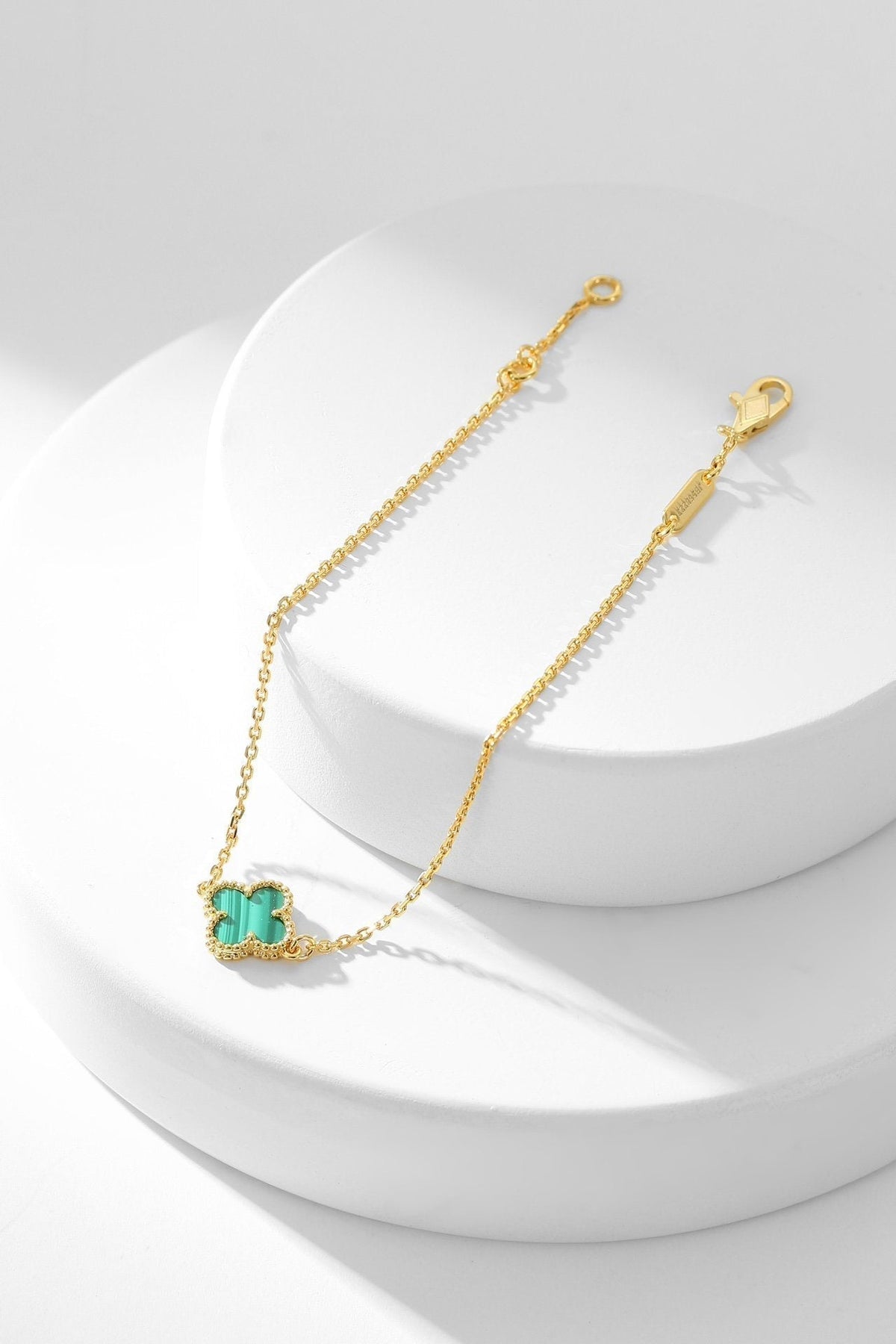 [VA]CLOVER-ARMBAND MALACHIT 1 MOTIV