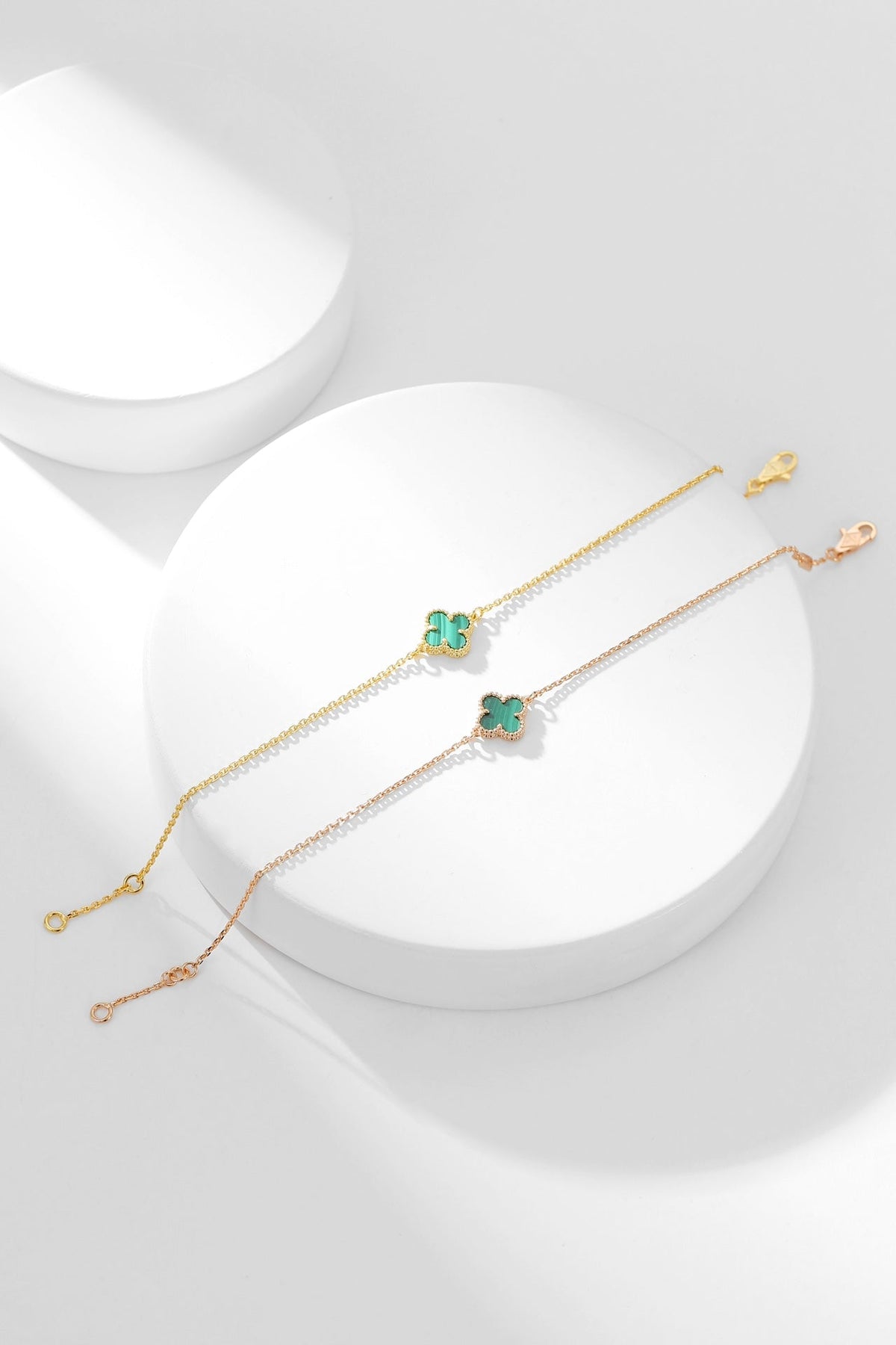 [VA]CLOVER-ARMBAND MALACHIT 1 MOTIV