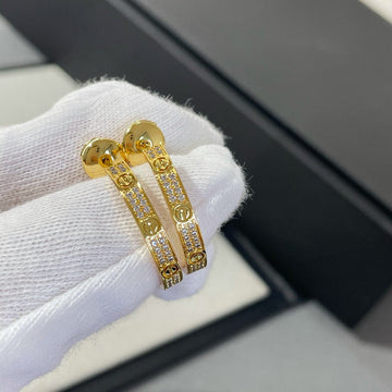 [VA]GOLDENE CREOLEN MIT DIAMANTEN