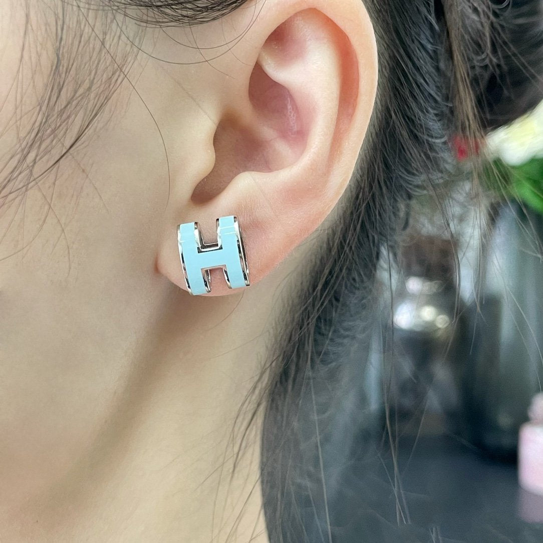 [VA]POP H スカイブルー スタッドピアス