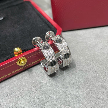[VA]LOVE セラミック ダイヤモンド パヴェ シルバー ピアス