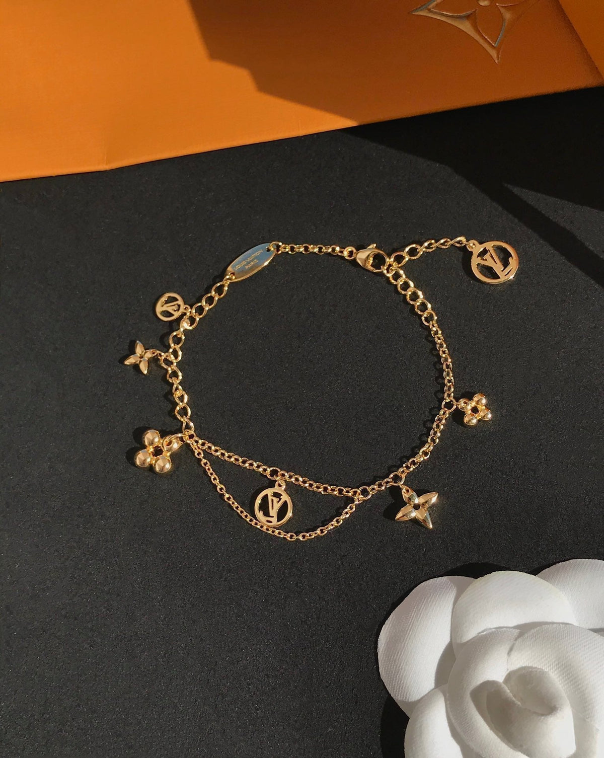 [VA]BLOOMING PINK GOLD MOP BRACELET