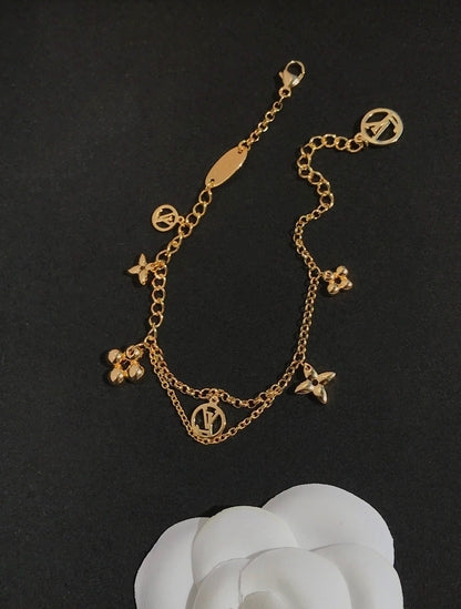 [VA]BLOOMING PINK GOLD MOP BRACELET