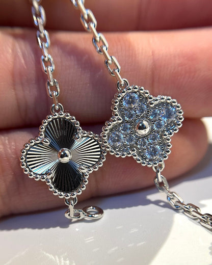 [VA]LUCKY CLOVER 5-MOTIF BRACELET - LASER COLLECTION
