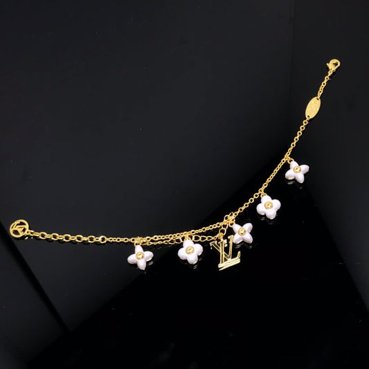[VA]LOGO 6 MOTIF STAR AND SUN GOLD BRACELET