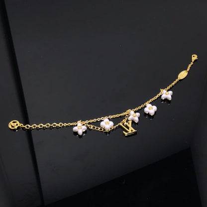 [VA]LOGO 6 MOTIF STAR AND SUN GOLD BRACELET