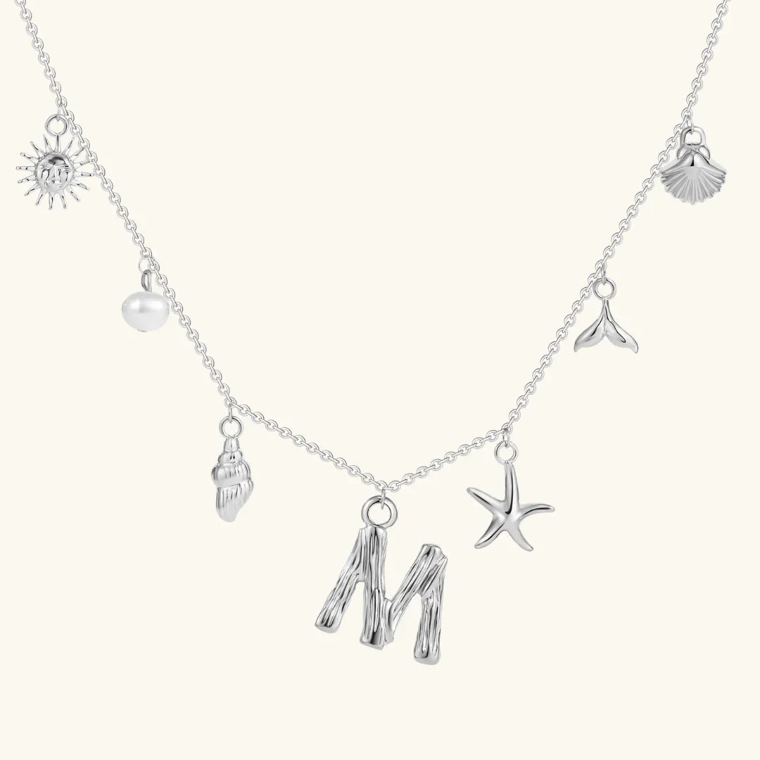 [VA]Avaria Ocean Initial Necklace