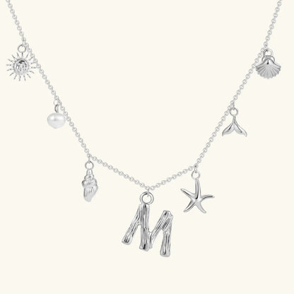 [VA]Avaria Ocean Initial Necklace