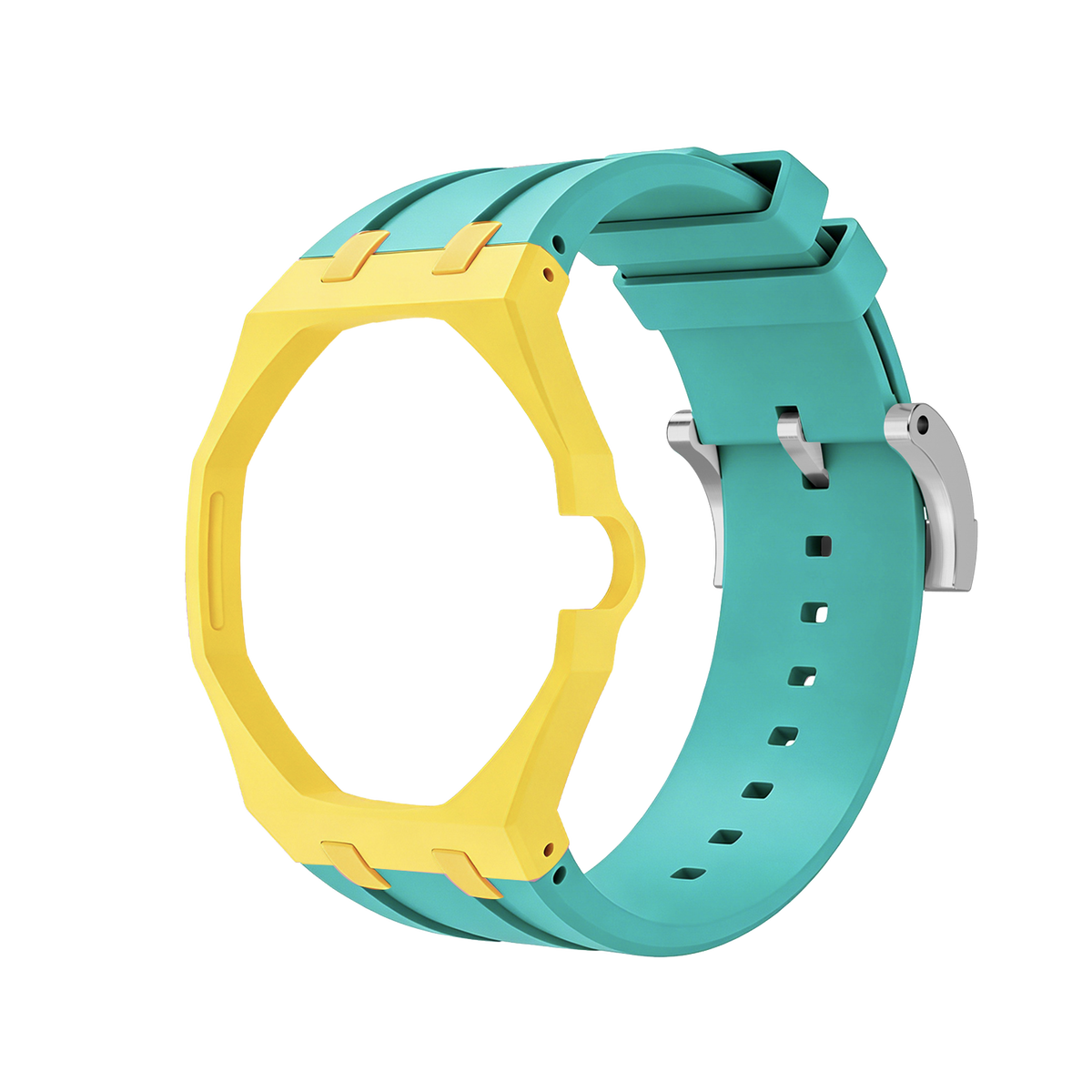 VA-Armband Exklusives Biokeramik-Gehäuse & Silikonarmband in gemischten Farben