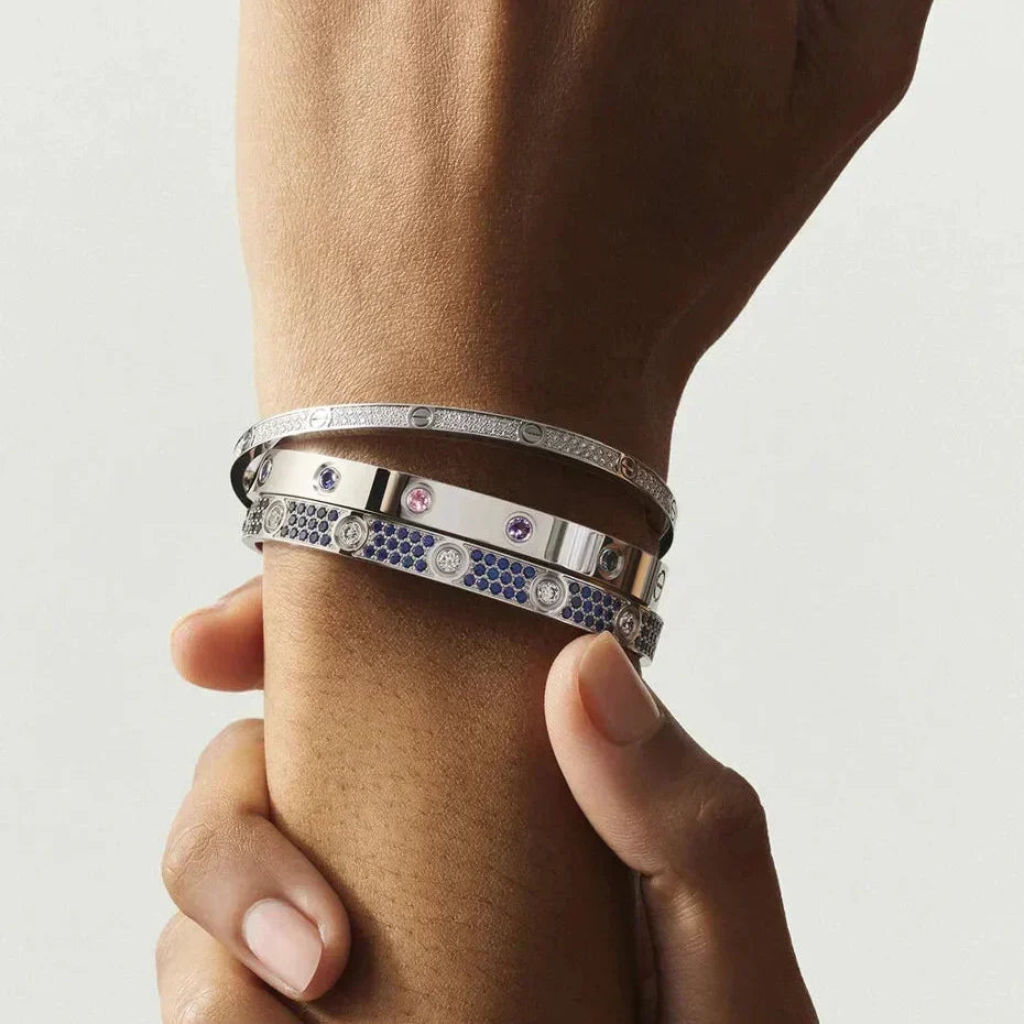[VA]Classic 6.1mm Love Bracelet 10-Diamond Multicolor