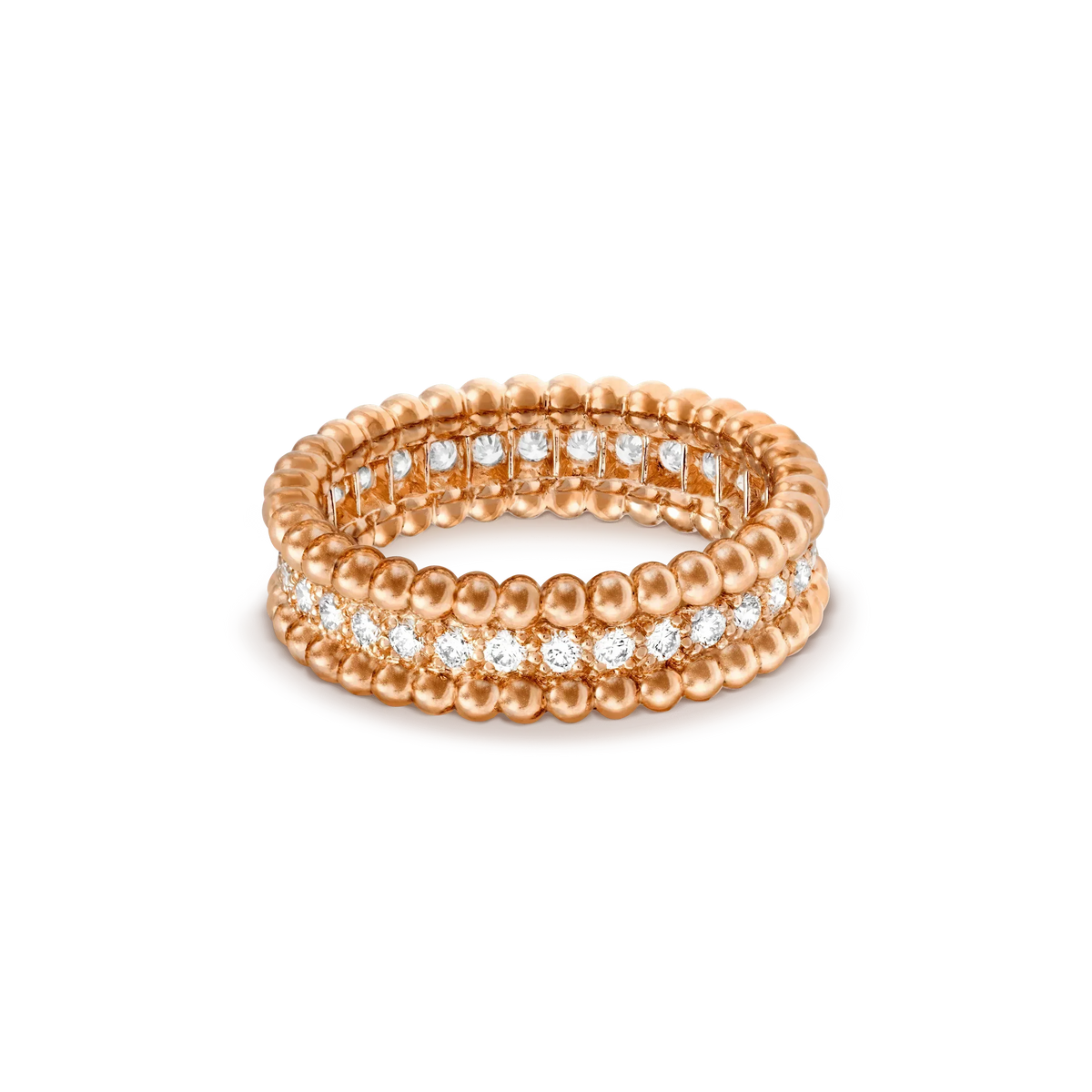 [VA]PERLEE DIAMANT-RING AUS ROSÉGOLD