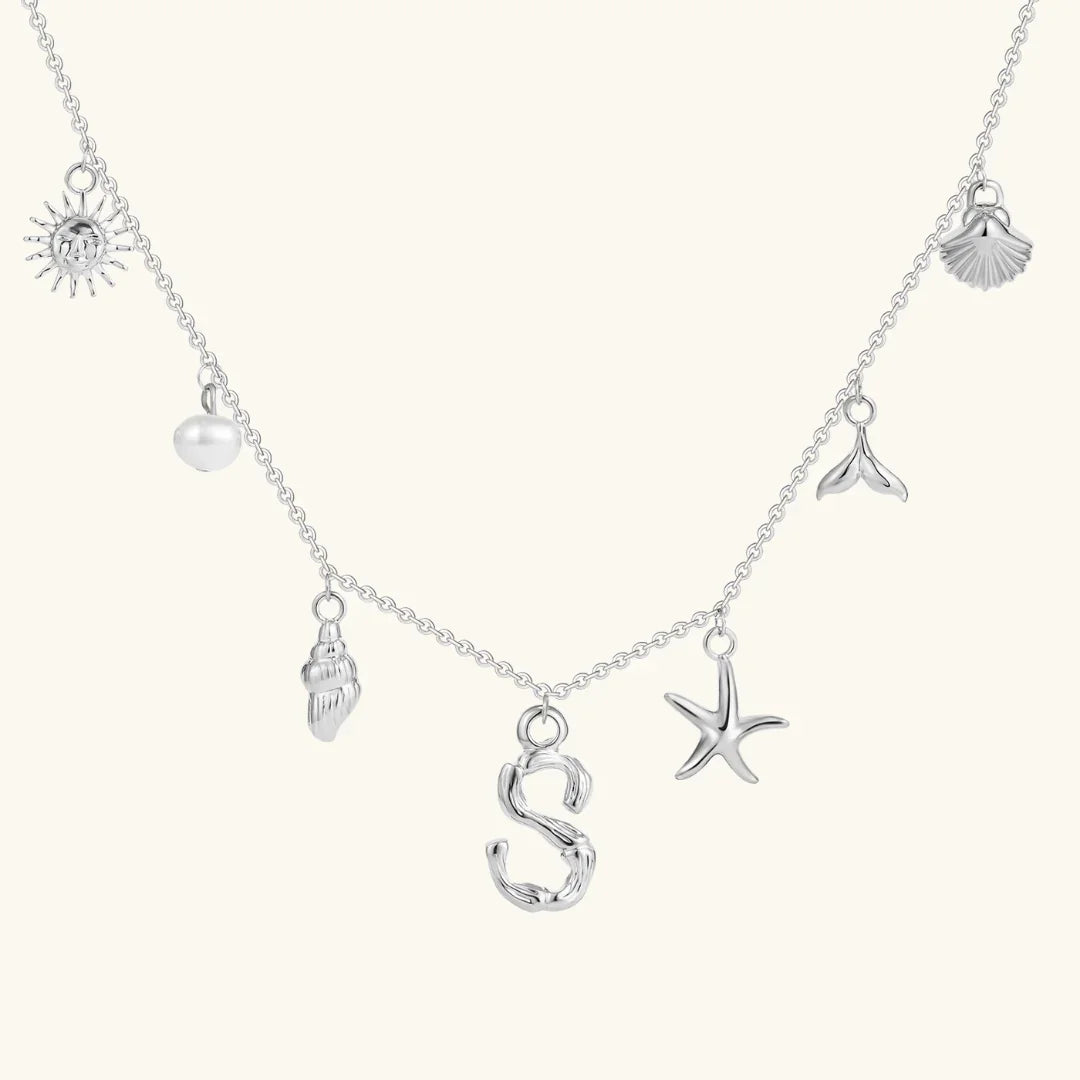 [VA]Avaria Ocean Initial Necklace