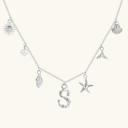 [VA]Avaria Ocean Initial Necklace