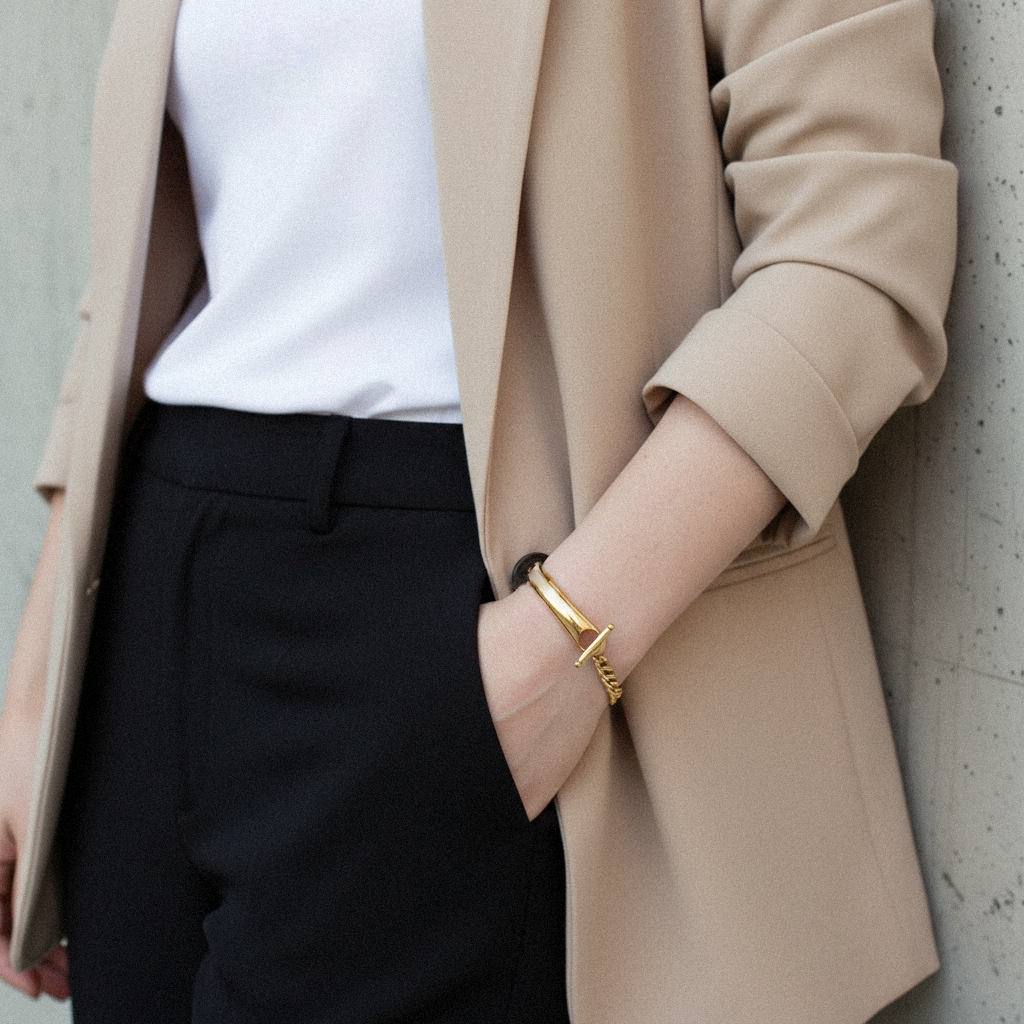 [VA]Myrna Gliederketten-Armreif in Gold