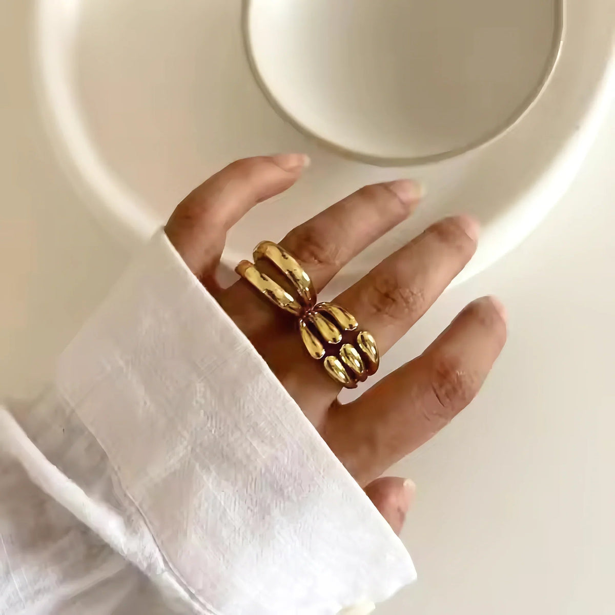 [VA]Cassiel Layered Gold Ring
