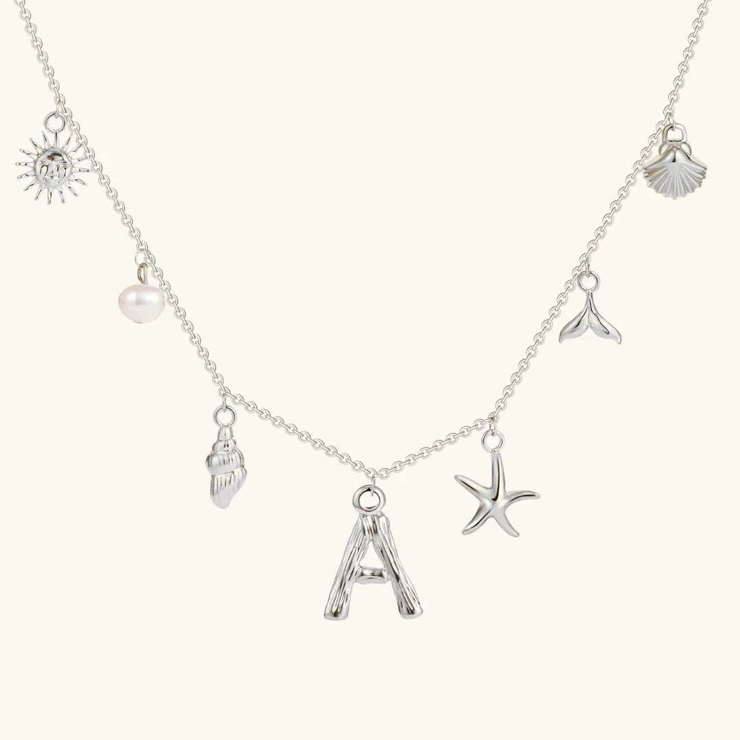 [VA]Avaria Ocean Initial Necklace