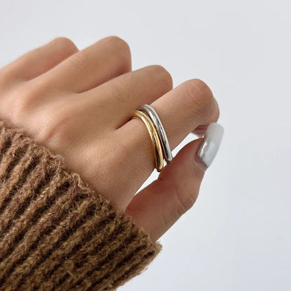 [VA]Miley Gold & Silver Layered Rings
