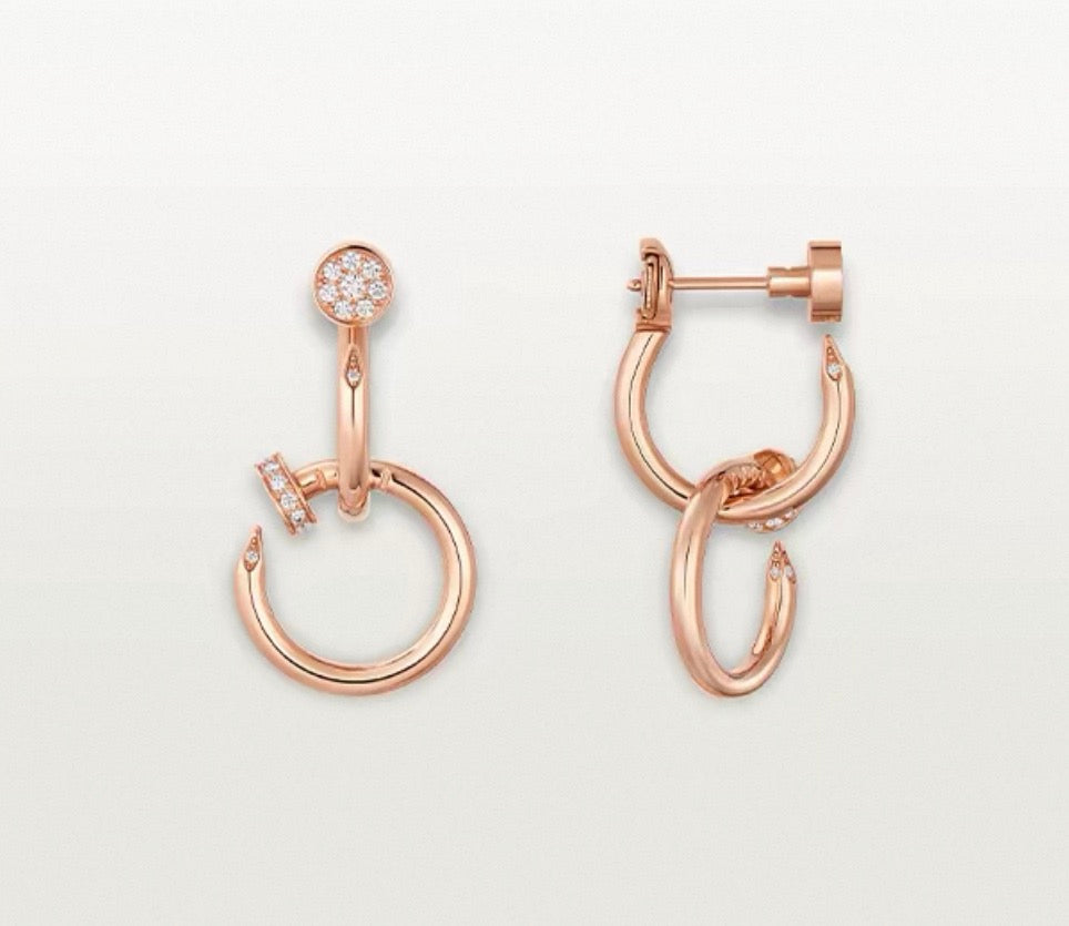 [VA]NAIL COLLECTION ダイヤモンドセット ダブルフープピアス